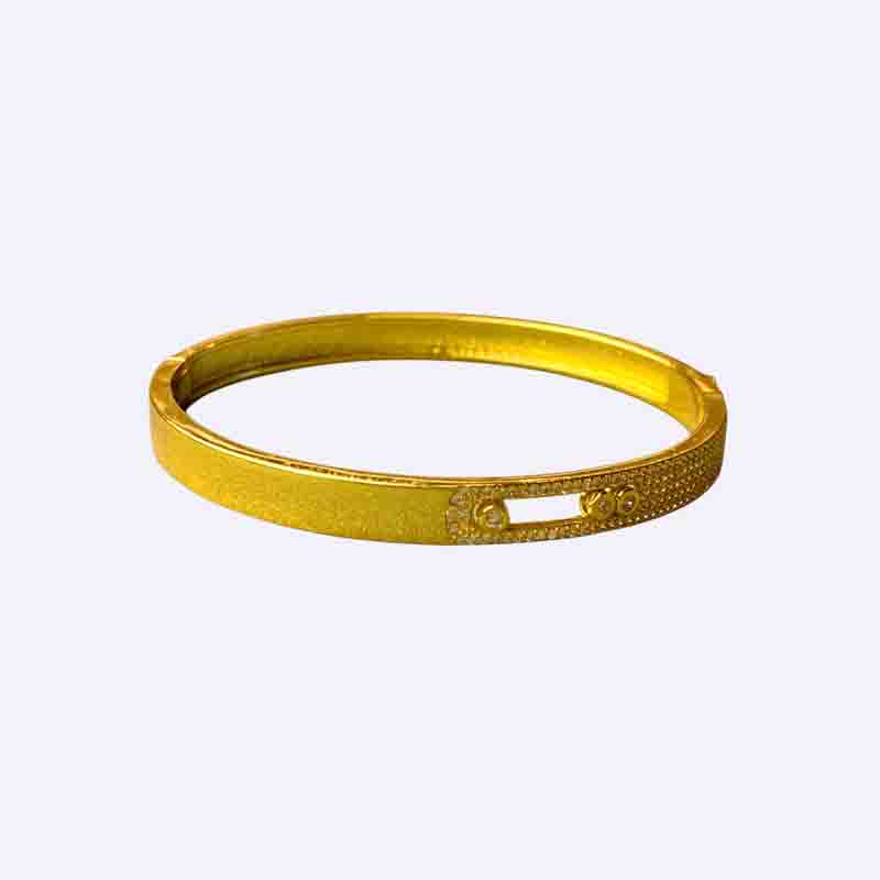 Crescent Pave Bangle