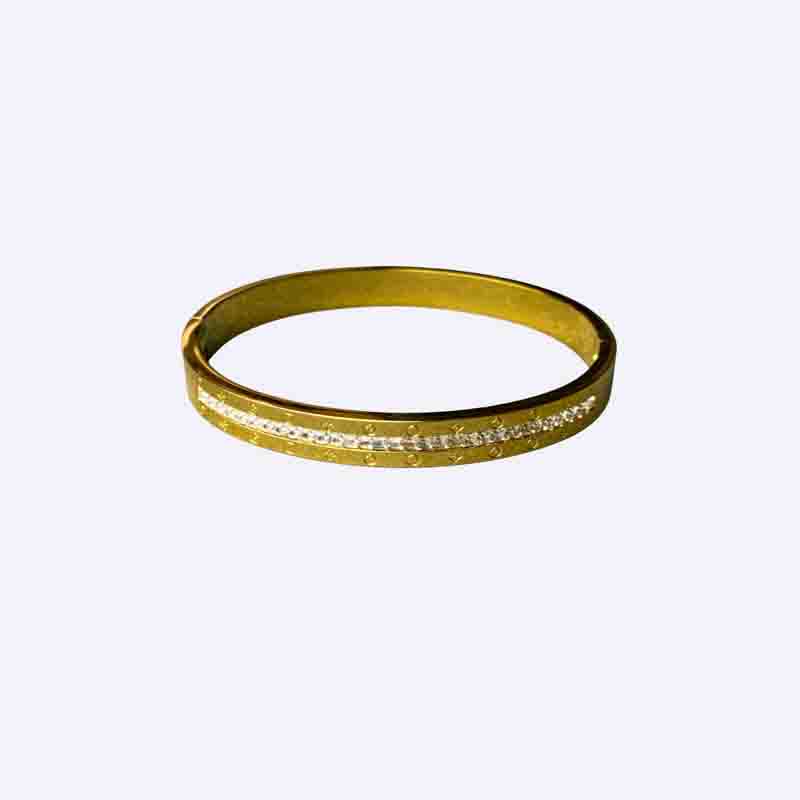 Pave Triple-Wrap Nail Bangle