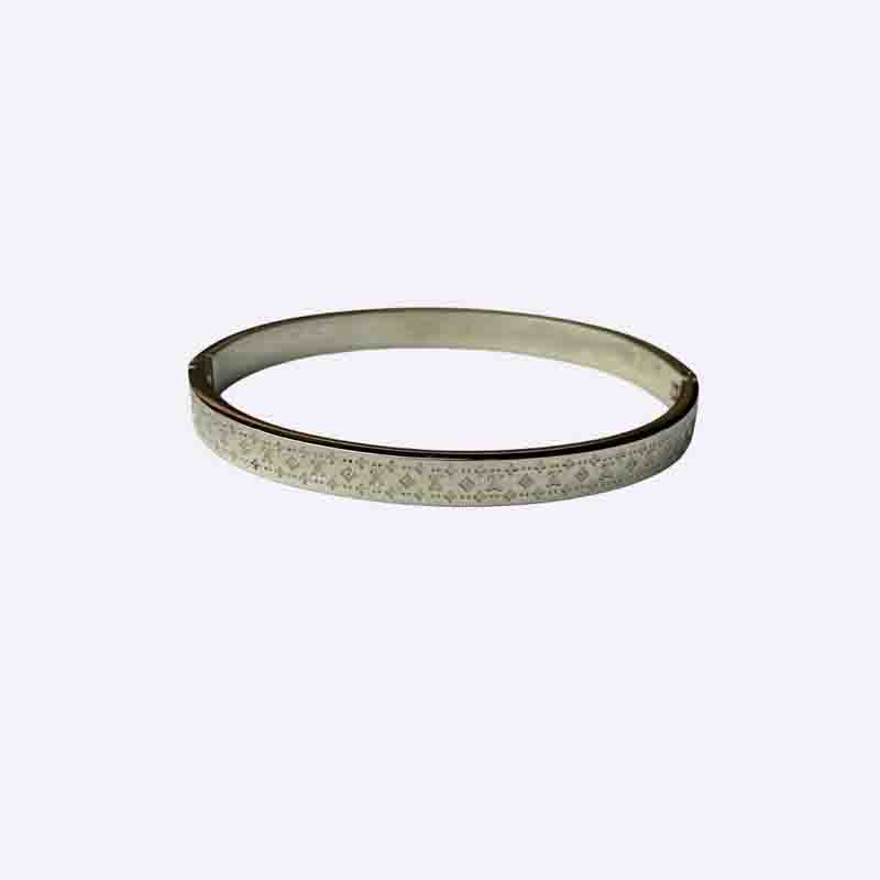Louis Vuitton Monogram Engraved Bangle