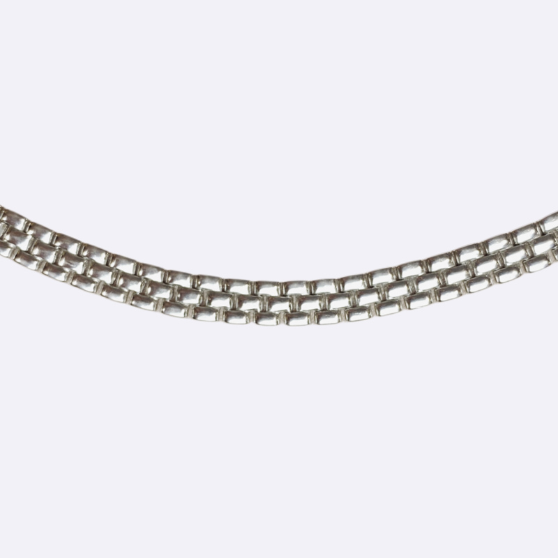 Silver Box Chain Bracelet (Triple Strand)