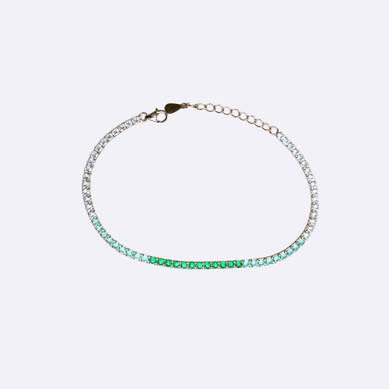 Graduated Color Tennis Bracelet