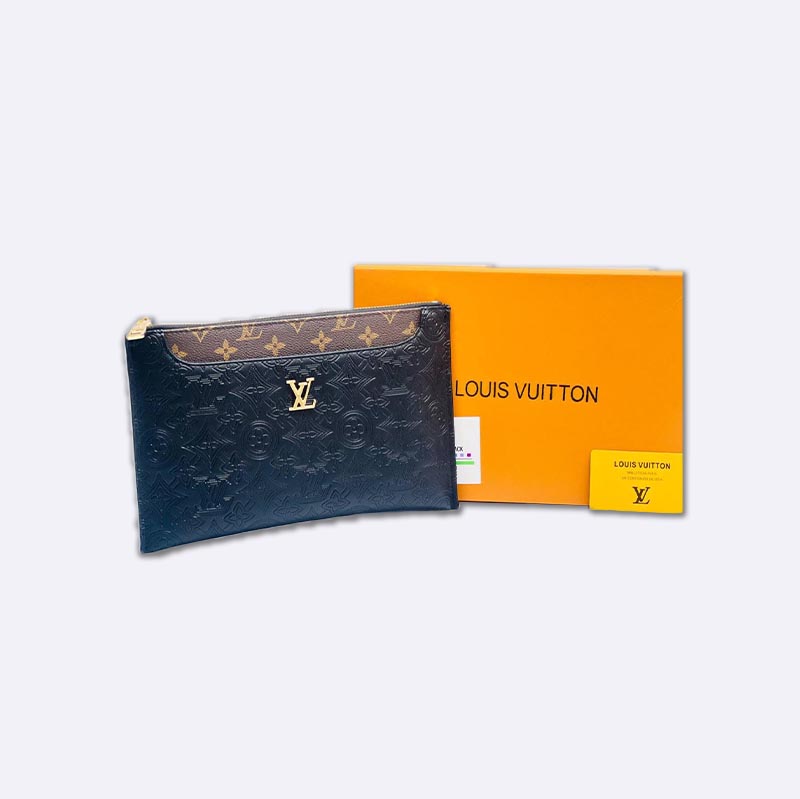 Louis Vuitton Black Monogram Clutch