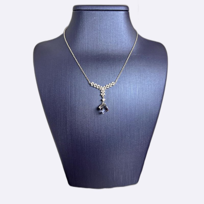 Crystal Cube Elegance Necklace