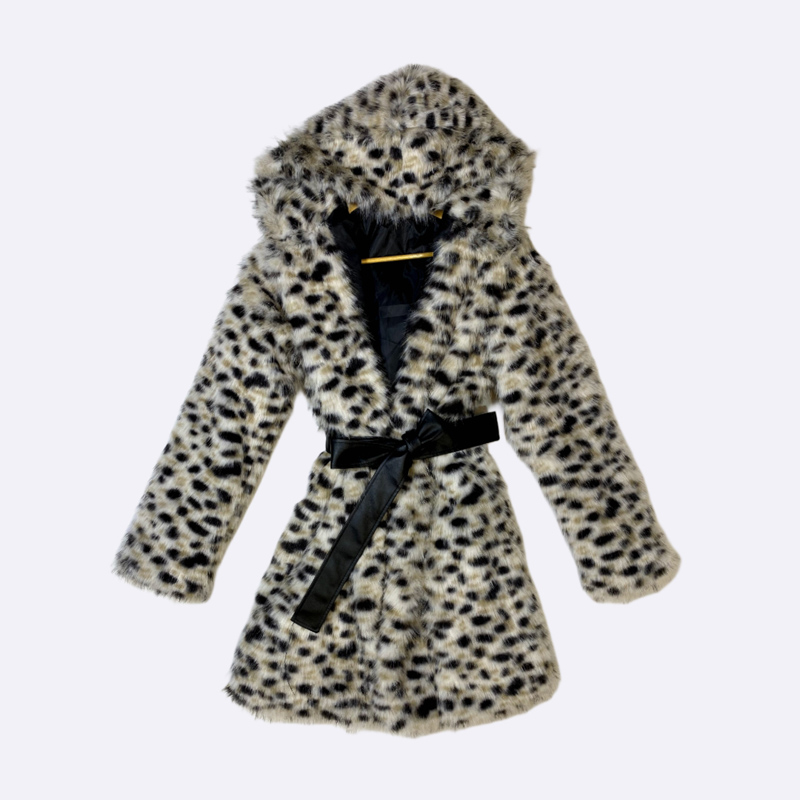 Women's Faux Fur Hooded Coat