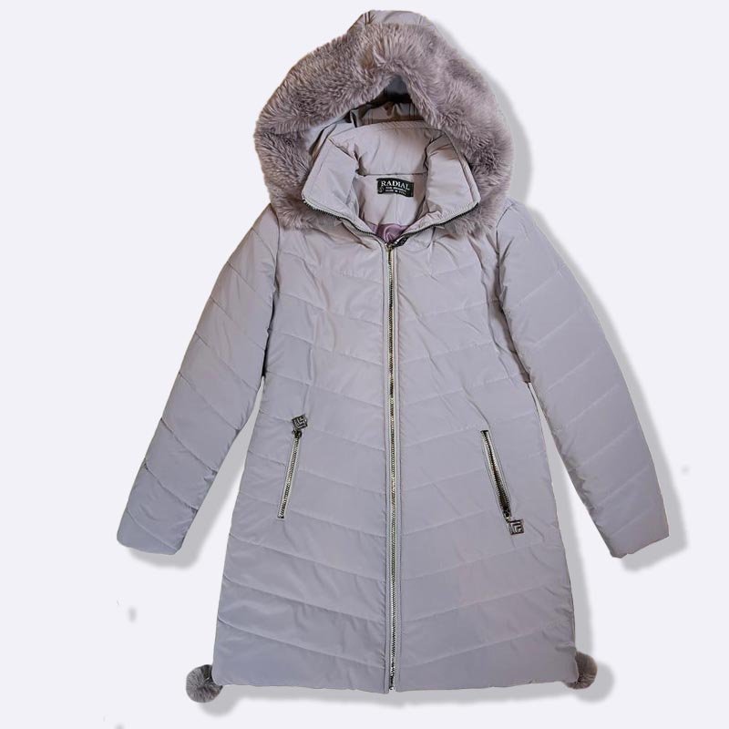 Winter Charm: Faux Fur Hooded Puffer Coat