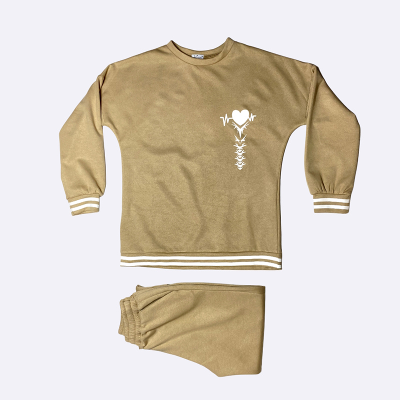 Women's Graphic Print Sweatshirt Set