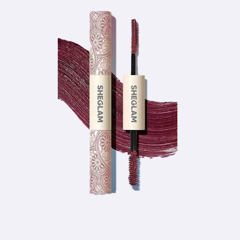 SHEGLAM Double Ended Color Mascara (Burgundy/Maroon)