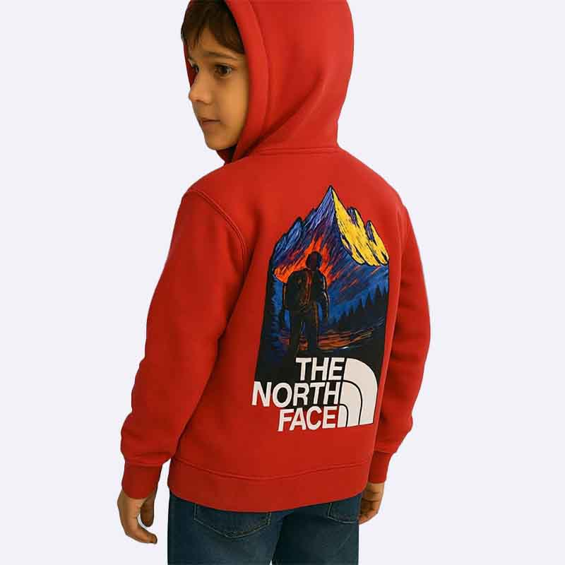 The North Face Mountain Print Hooded Sweatshirt