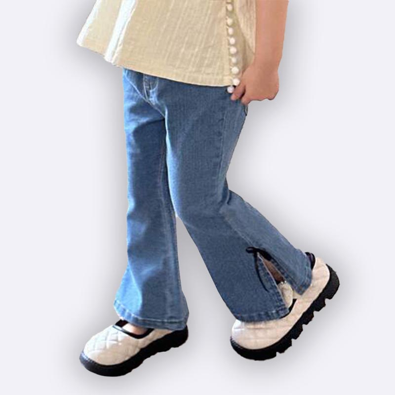 Girls' Chic Denim Flare Set