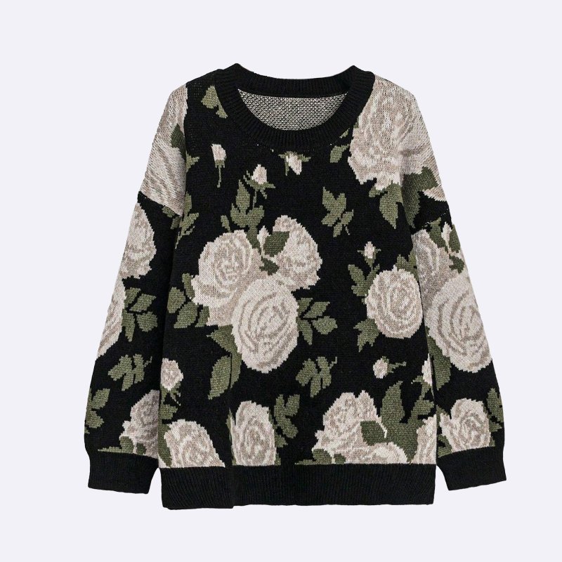 Floral Bloom Knit Sweater
