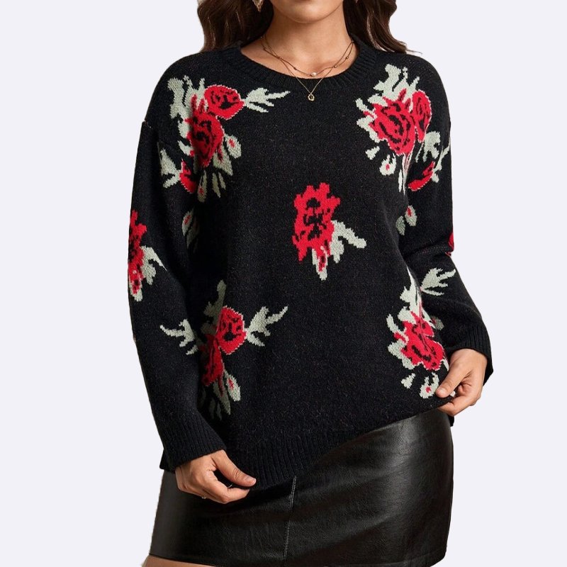 Floral Bloom Knit Sweater