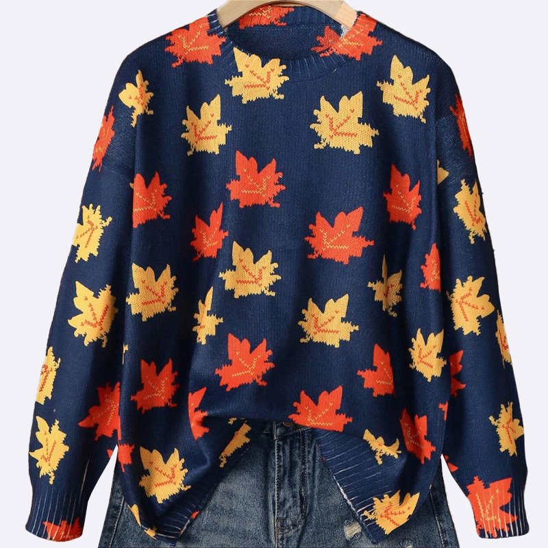 Autumn Leaves Knit Sweater