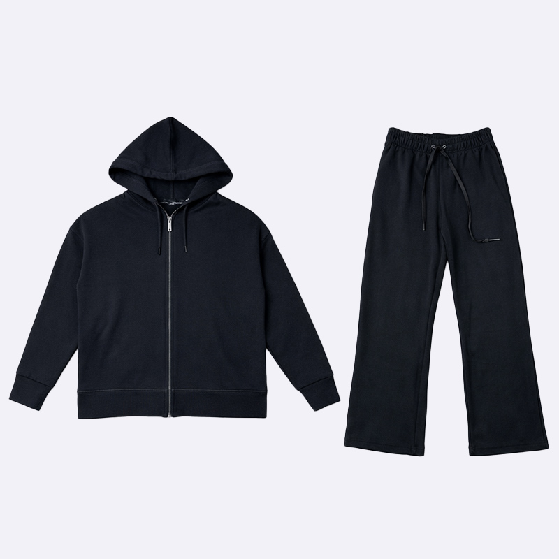 Lounge Luxe: Women's Hoodie & Wide Leg Pant Set