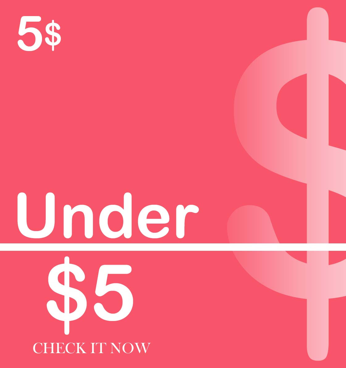 UNDER 5$