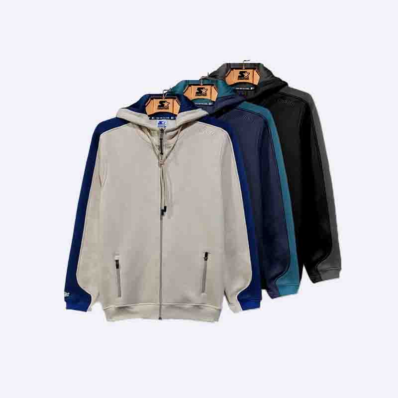 Men's Color Block Full-Zip Hoodie